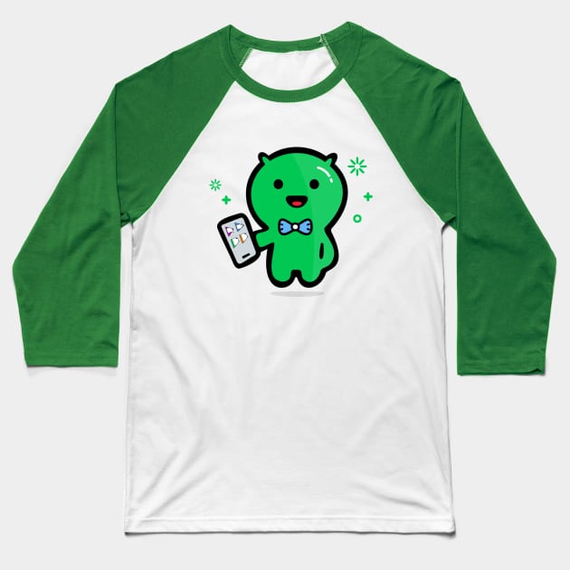 Droidy Baseball T-Shirt by Spaksu